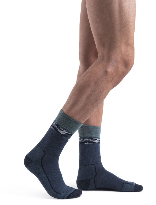 Mens Merino Hike+ Medium Crew  Sedimentary Socks