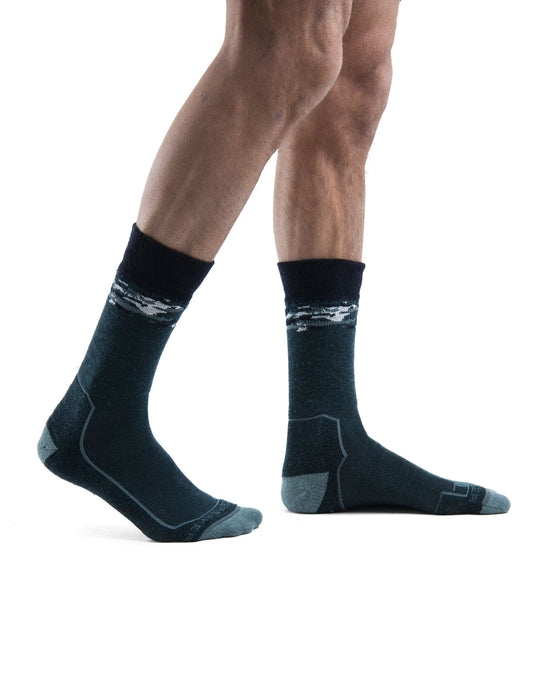 Mens Merino Hike+ Medium Crew  Sedimentary Socks