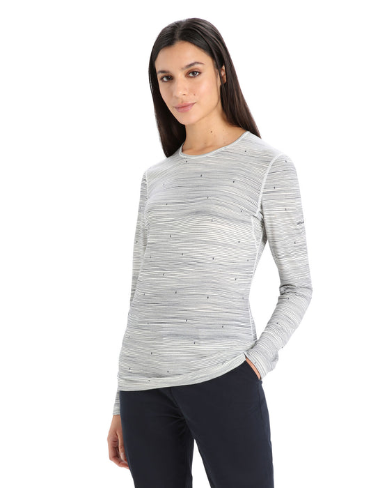 Women's Merino 200 Oasis Long Sleeve Crewe Thermal Top Ski Tracks