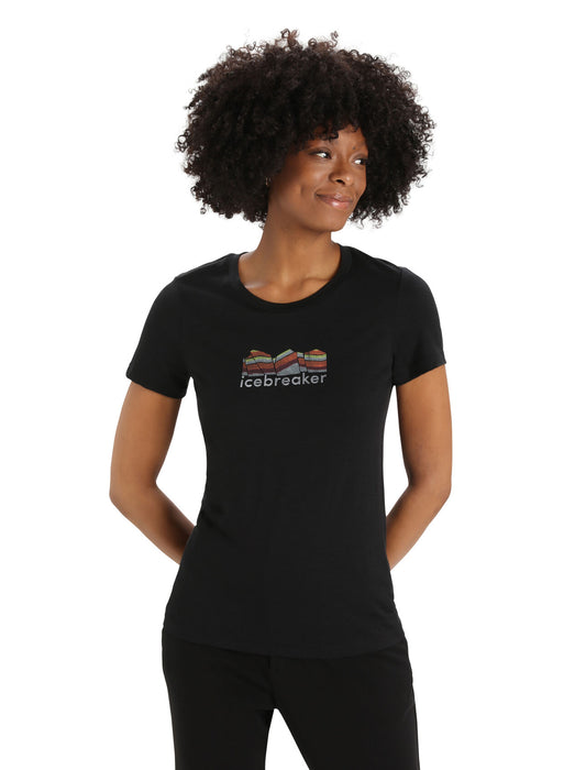 Women's Merino Tech Lite II Short Sleeve T-Shirt Mountain Geology