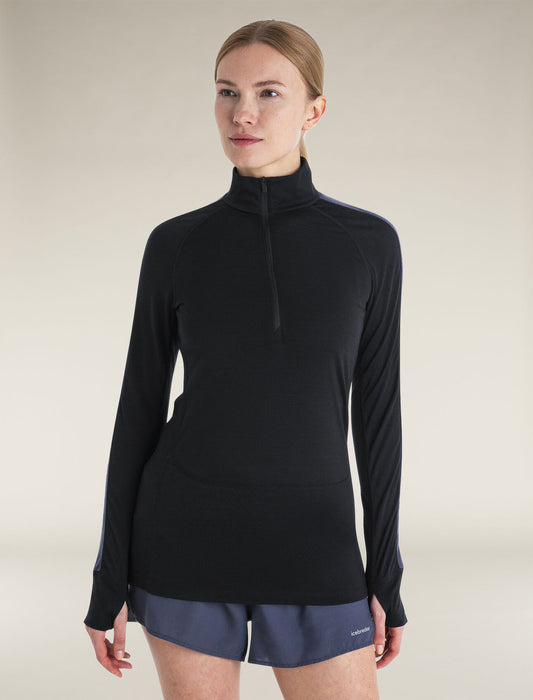 Women's 125 ZoneKnit™ Merino Blend Long Sleeve Half Zip Thermal Top