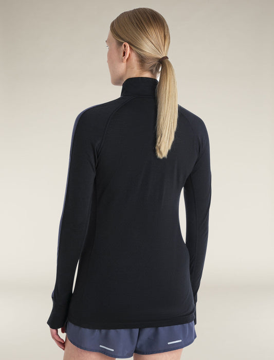 Women's 125 ZoneKnit™ Merino Blend Long Sleeve Half Zip Thermal Top