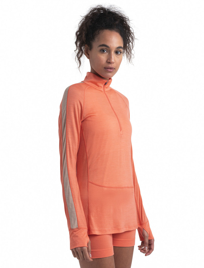Women's 125 ZoneKnit™ Merino Blend Long Sleeve Half Zip Thermal Top