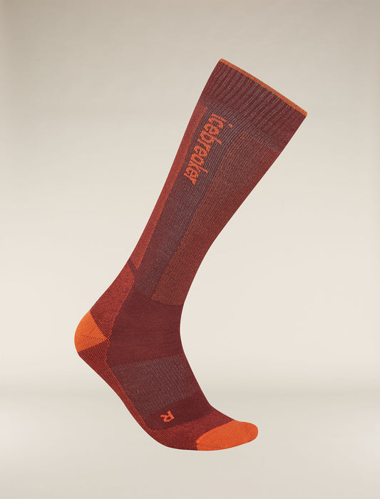 Mens Merino Ski+ Light Over The Calf Socks