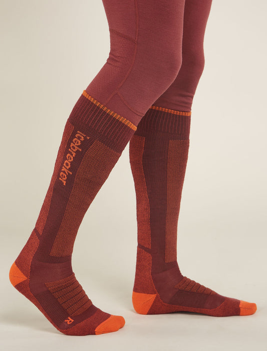 Mens Merino Ski+ Medium Over The Calf Socks