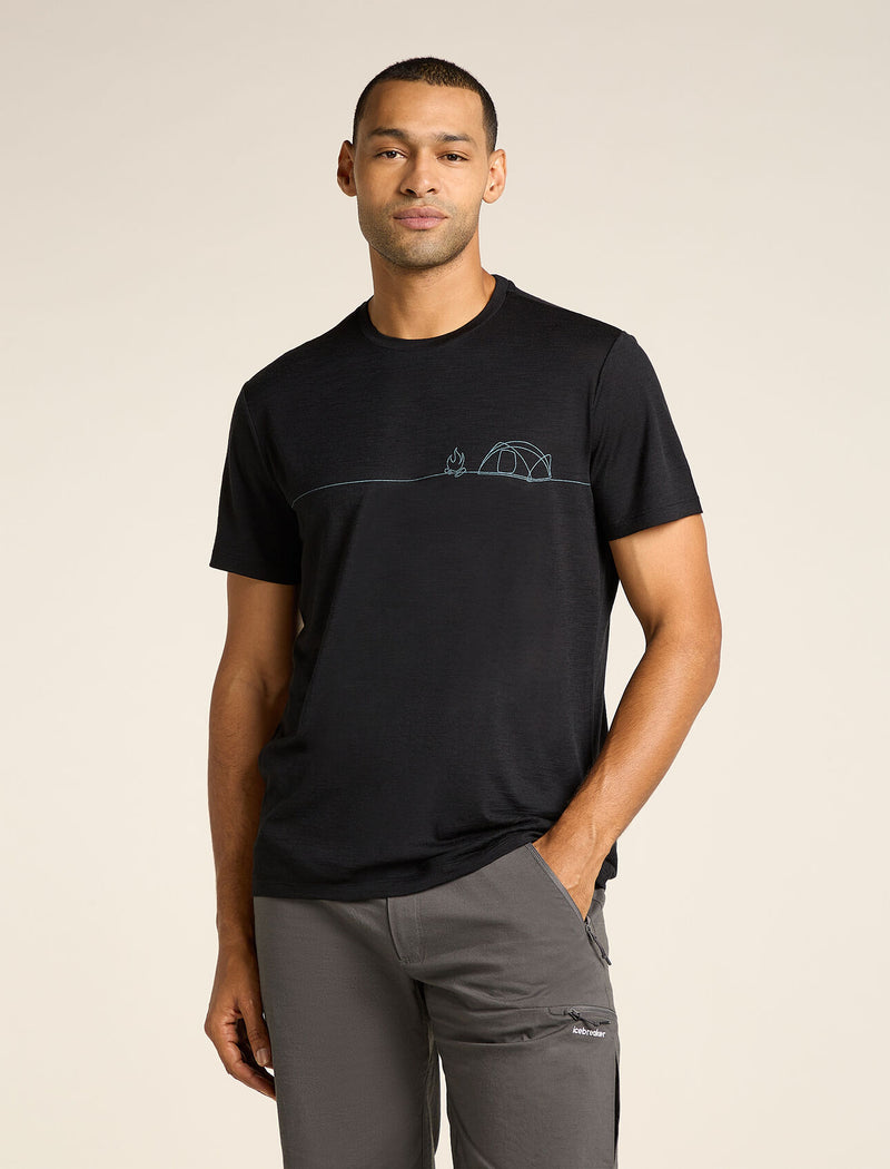 Men's Merino 150 Tech Lite Short Sleeve T-Shirt Single Line Camp