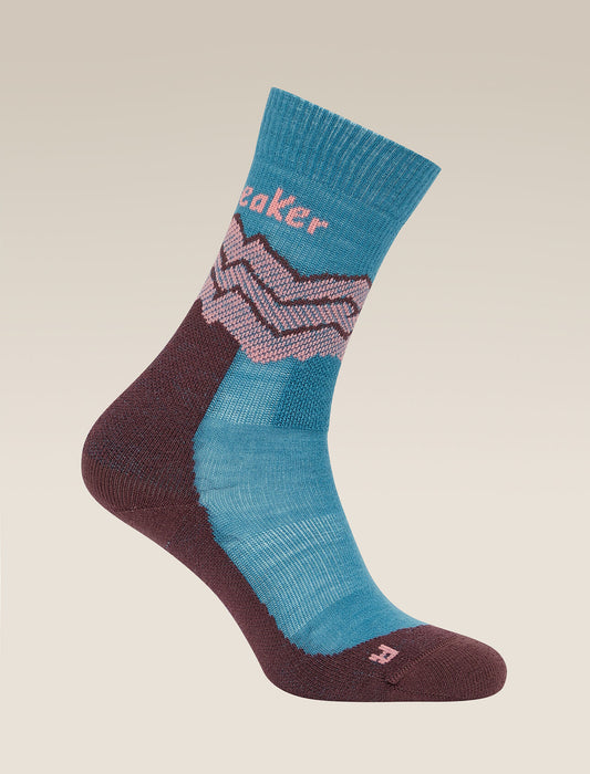 Women's Merino Hike+ Medium Crew Socks Across the Peaks