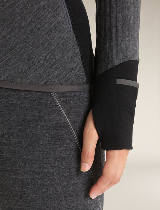 Women's Icebreaker Descender Real Fleece Merino Long Sleeve Zip Jacket