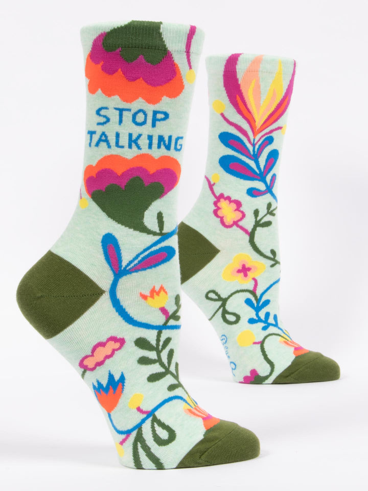 Women's Stop Talking Crew Socks