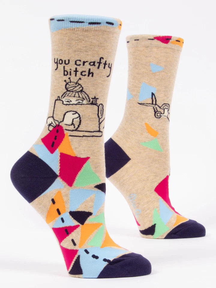 "You Crafty B*tch" Women's Crew Sock