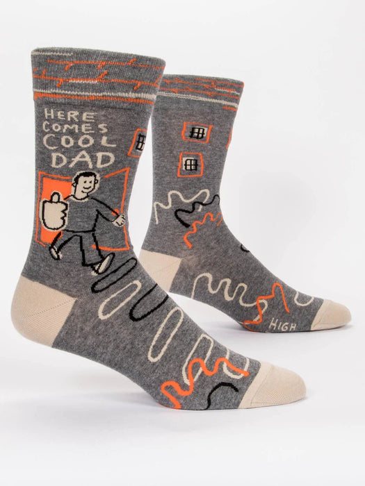 Mens HERE COMES COOL DAD Sock