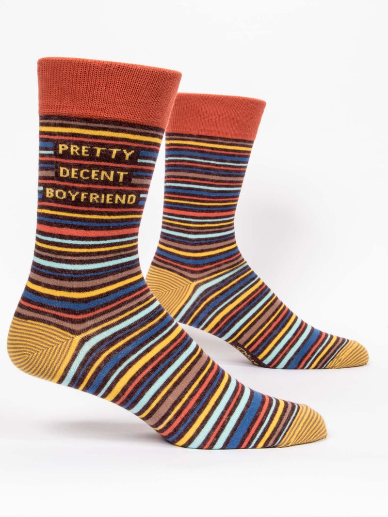 Mens "Pretty Decent Boyfriend" Crew Sock