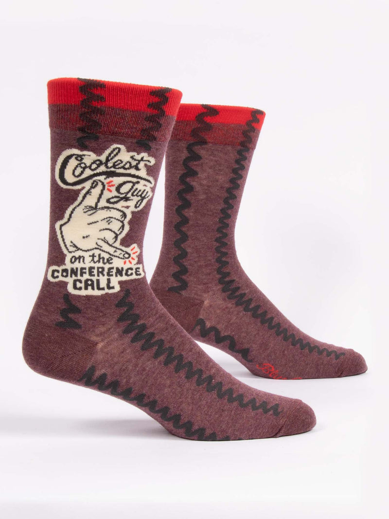 Mens "COOLEST GUY ON THE CONFERENCE CALL" Sock