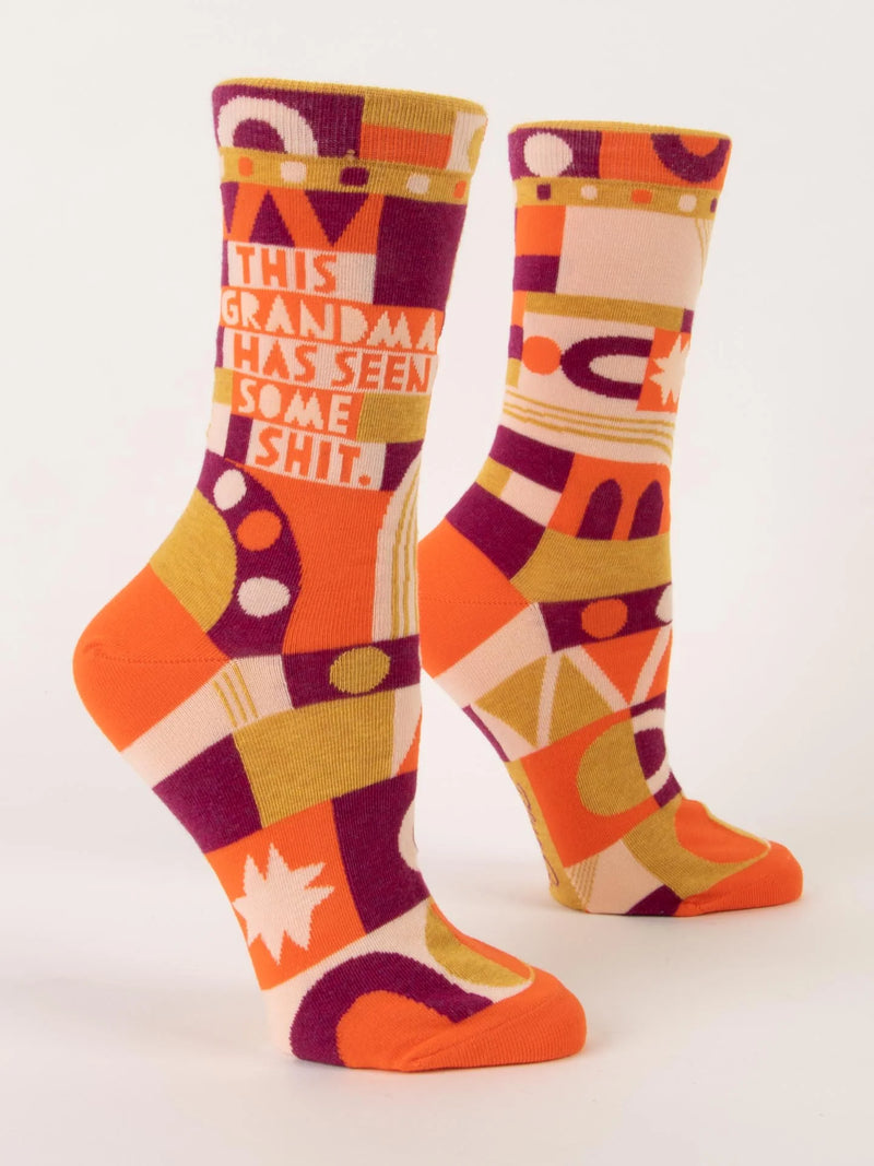 Women's "This Grandma Has Seen Some Shit" Crew Sock