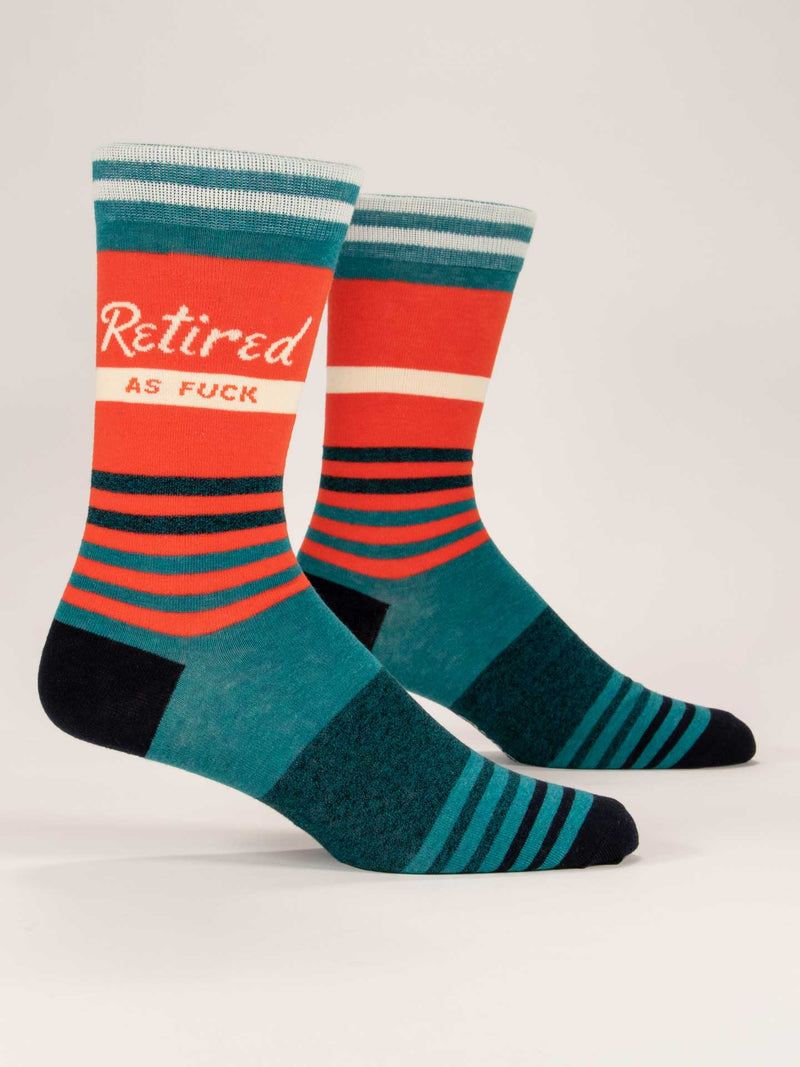 Mens RETIRED AS F@#K Crew Socks
