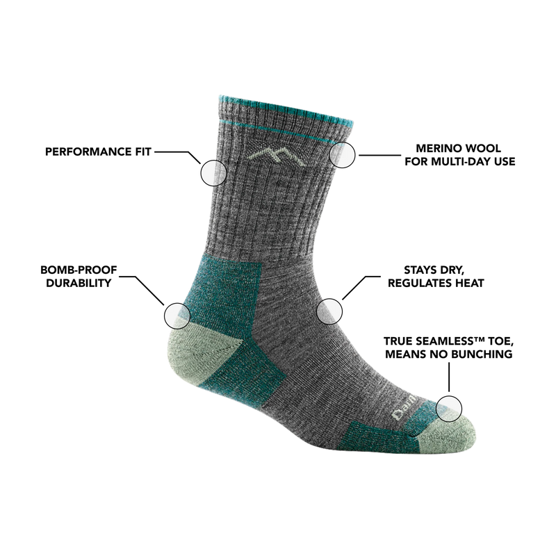 Women's Hiker Micro Crew Midweight Hiking Socks