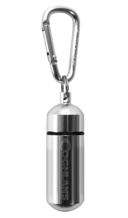 Aluminum Storage Capsule With Carabiner - Small