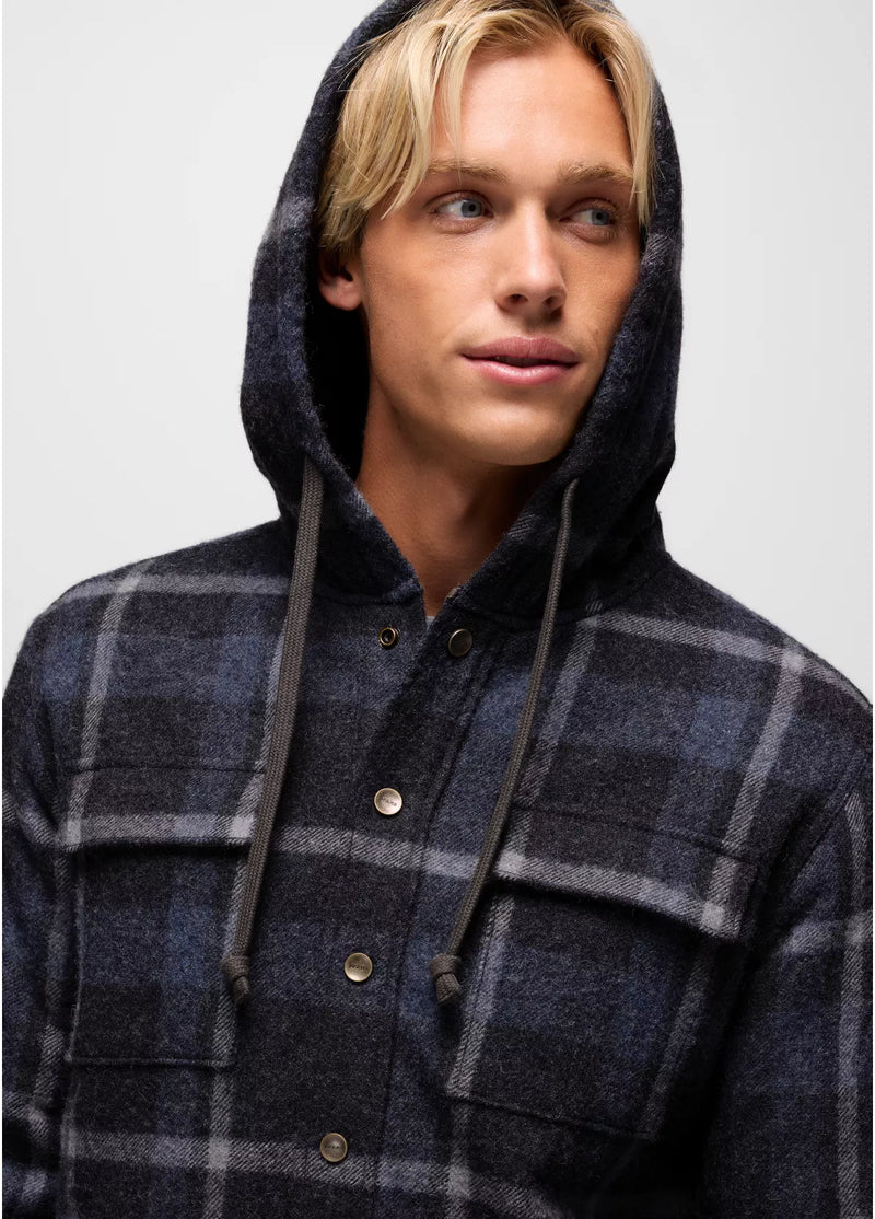 Men's Asgard Hooded Flannel Long Sleeve Shirt