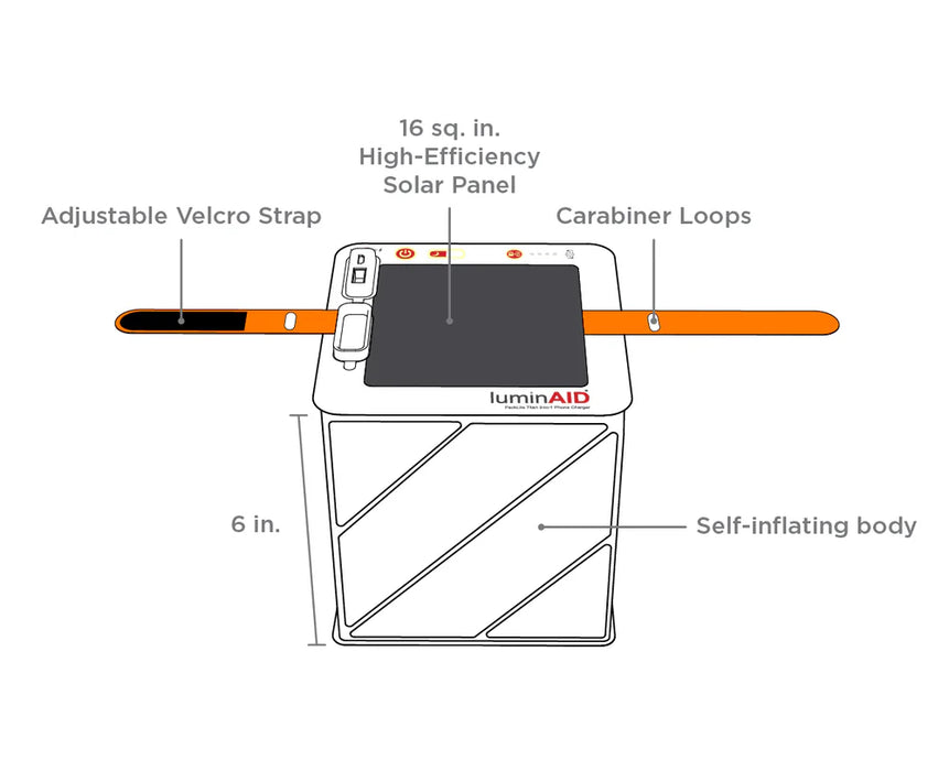 Survivor Solar Lantern with Dual Phone Charger