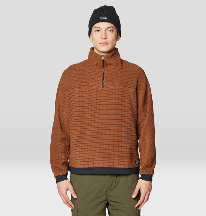 Men's Summit Grid Big Grid H/Zip Sweater