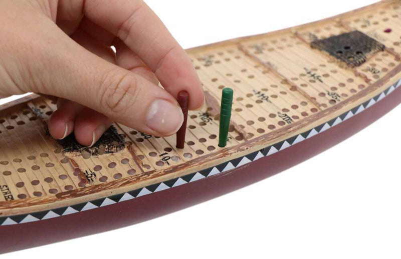 Canoe Cribbage Board