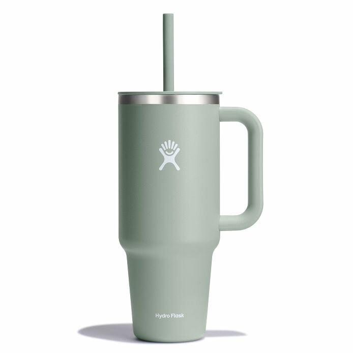 40 oz Travel Tumbler with Straw Lid & Handle