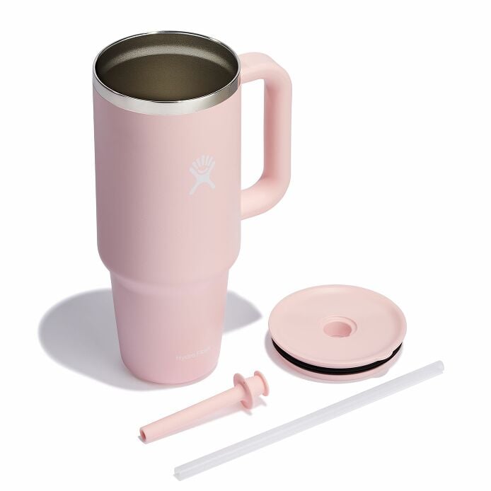 40 oz Travel Tumbler with Straw Lid & Handle