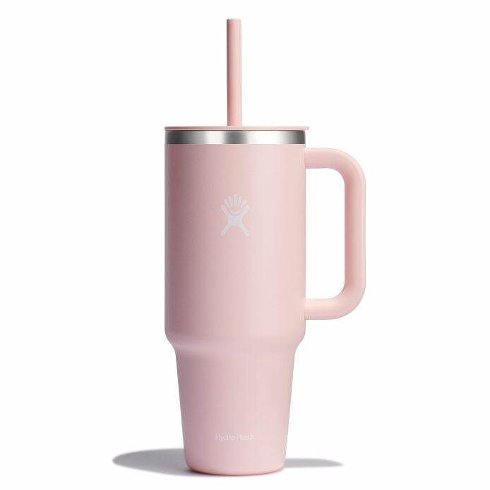 40 oz Travel Tumbler with Straw Lid & Handle