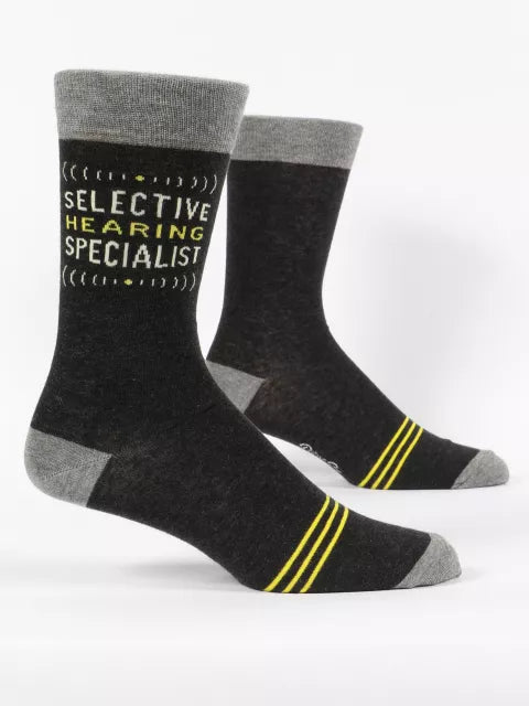 Mens SELECTIVE HEARING Crew Socks