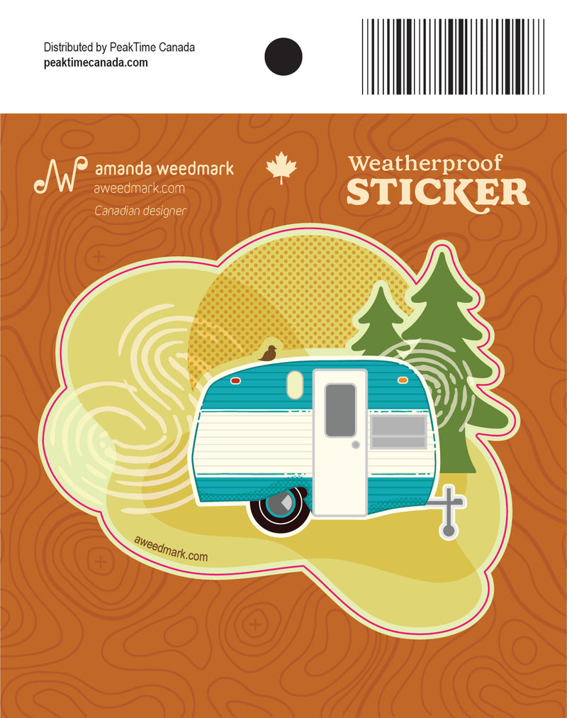 Trailer Glamping Sticker