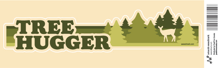 Tree Hugger Nature Bumper Sticker