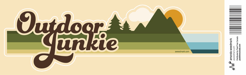 Outdoor Junkie Bumper Sticker