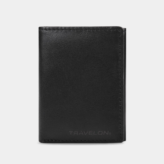 RFID Blocking Leather Trifold Wallet
