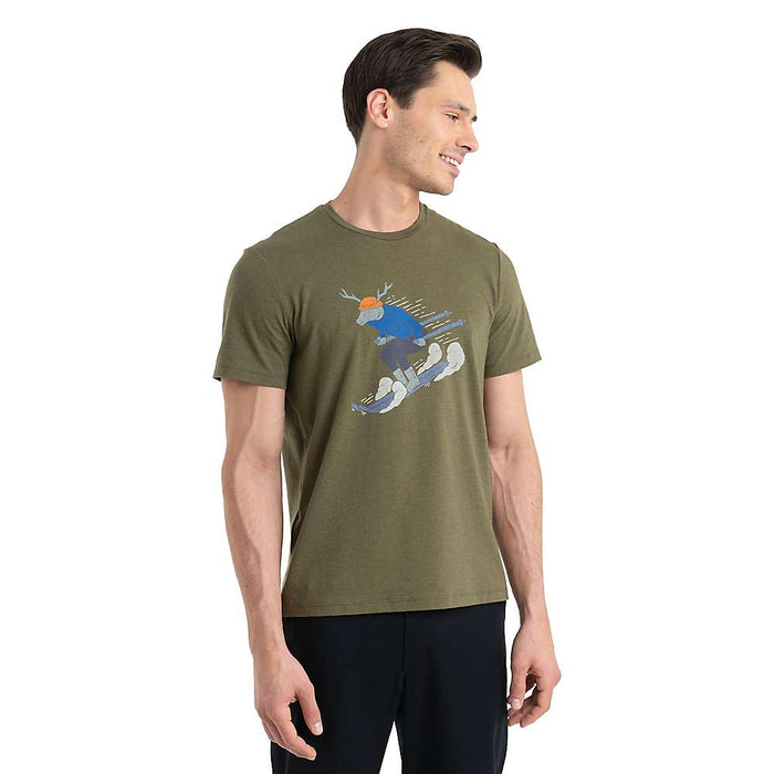 Men's Merino Central Classic Short Sleeve T-Shirt Ski Rider