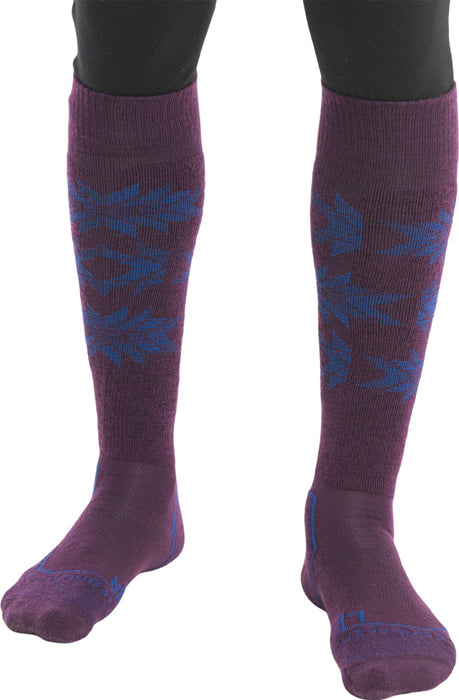 Mens Merino Ski+ Light Over the Calf Ski Heritage Socks