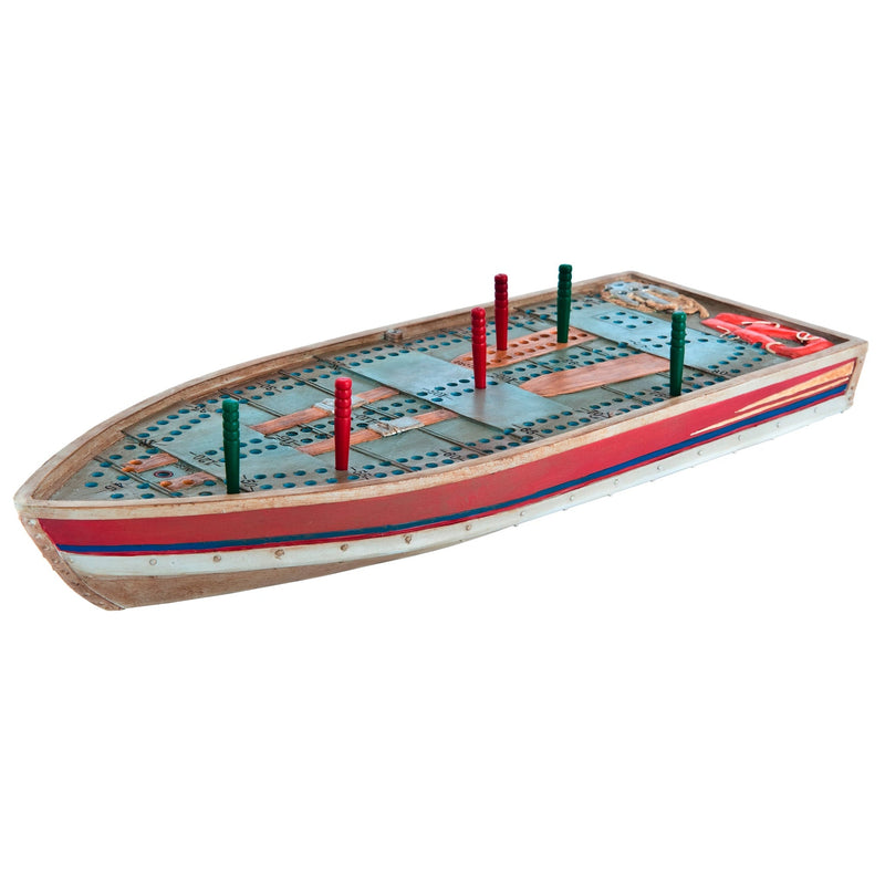 Tin Boat Cribbage Board