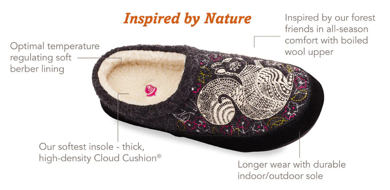 Women's Forest Mule Slipper with Indoor/Outdoor Sole