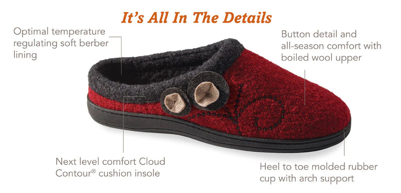 Women's Dara Clog Slippers with Cloud Contour® Cushion