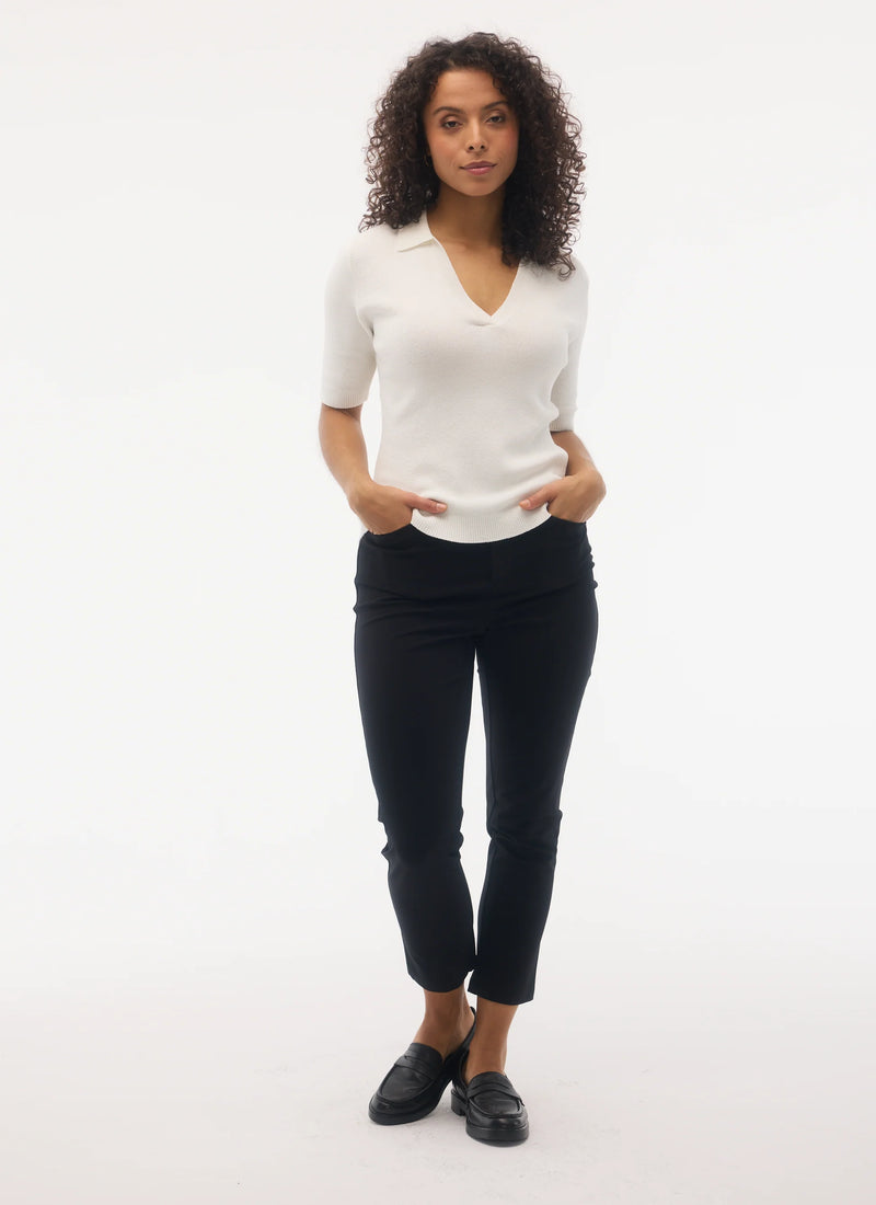 Women's Aurelia Short Sleeve Polo Sweater