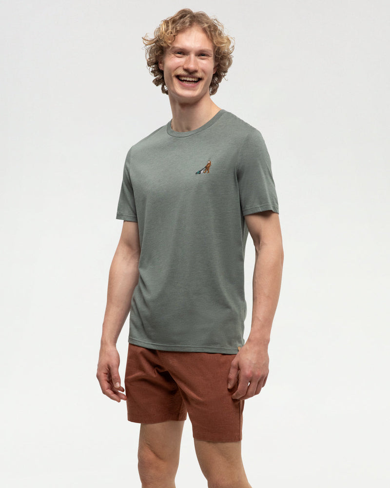 Sasquatch Embroidered Graphic Short Sleeve T-Shirt