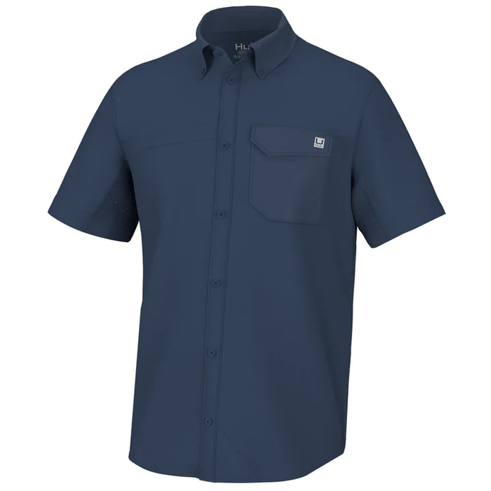 Tide Point Button-Down Short Sleeve Shirt