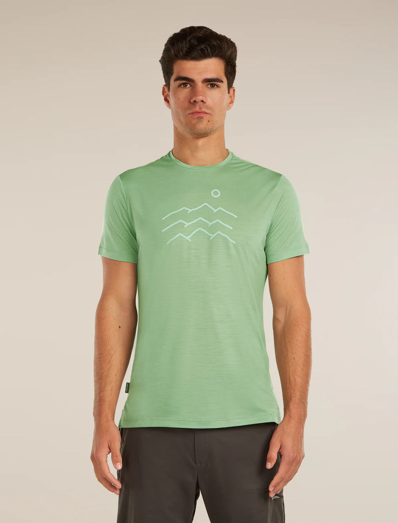 Men's Merino Blend 125 Cool-Lite™ Sphere  Across The Peaks Short Sleeve Tee