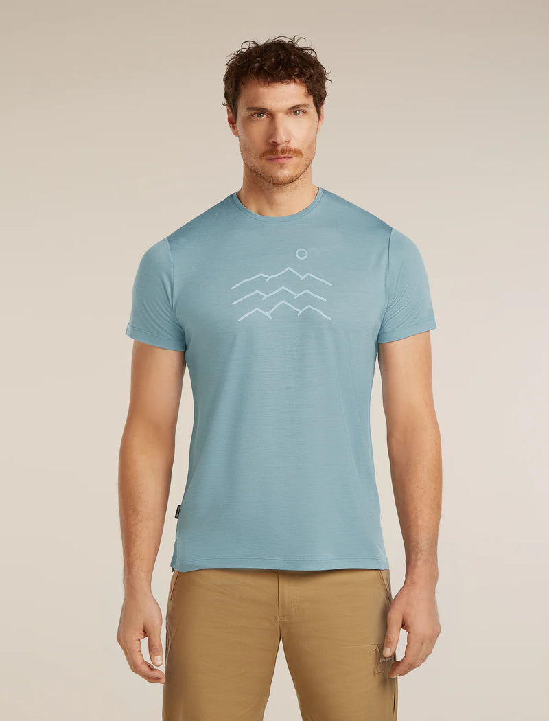 Men's Merino Blend 125 Cool-Lite™ Sphere  Across The Peaks Short Sleeve Tee