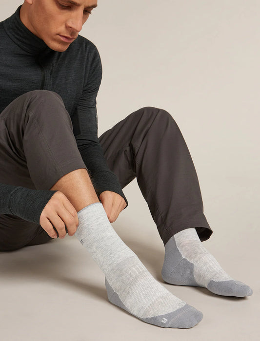 Mens Merino Hike+ Light Crew Socks