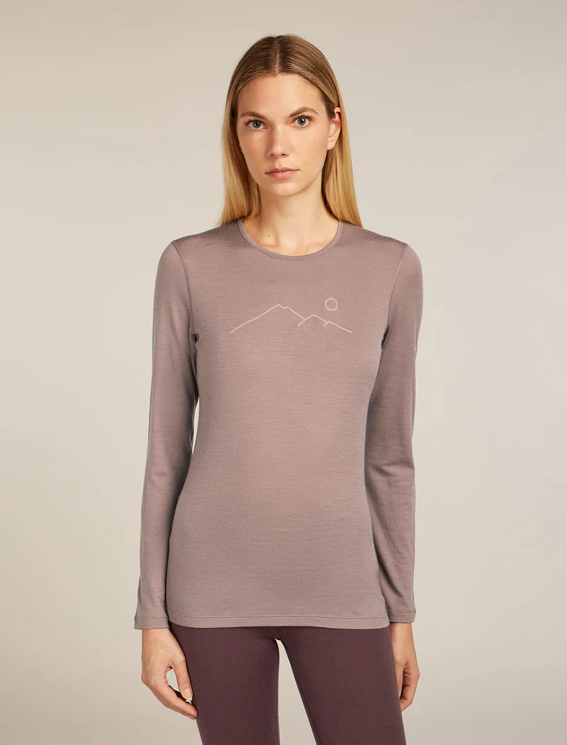 Women's Merino 200 Oasis Long Sleeve Crewe Thermal Top Rainer Ridge