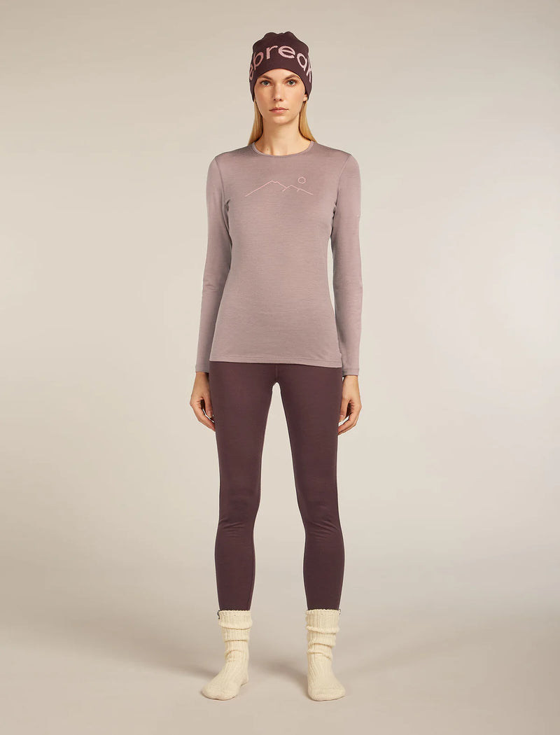 Women's Merino 200 Oasis Long Sleeve Crewe Thermal Top Rainer Ridge