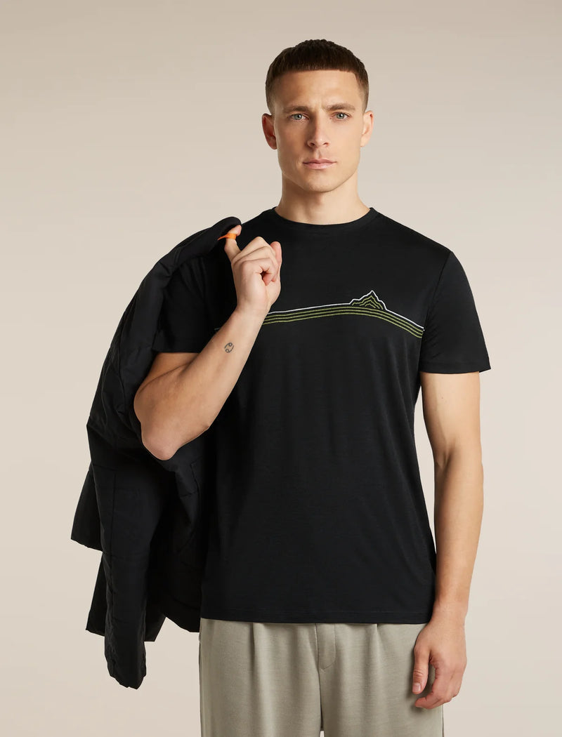Men's Merino 150 Tech Lite Short Sleeve Range Stripes Tee