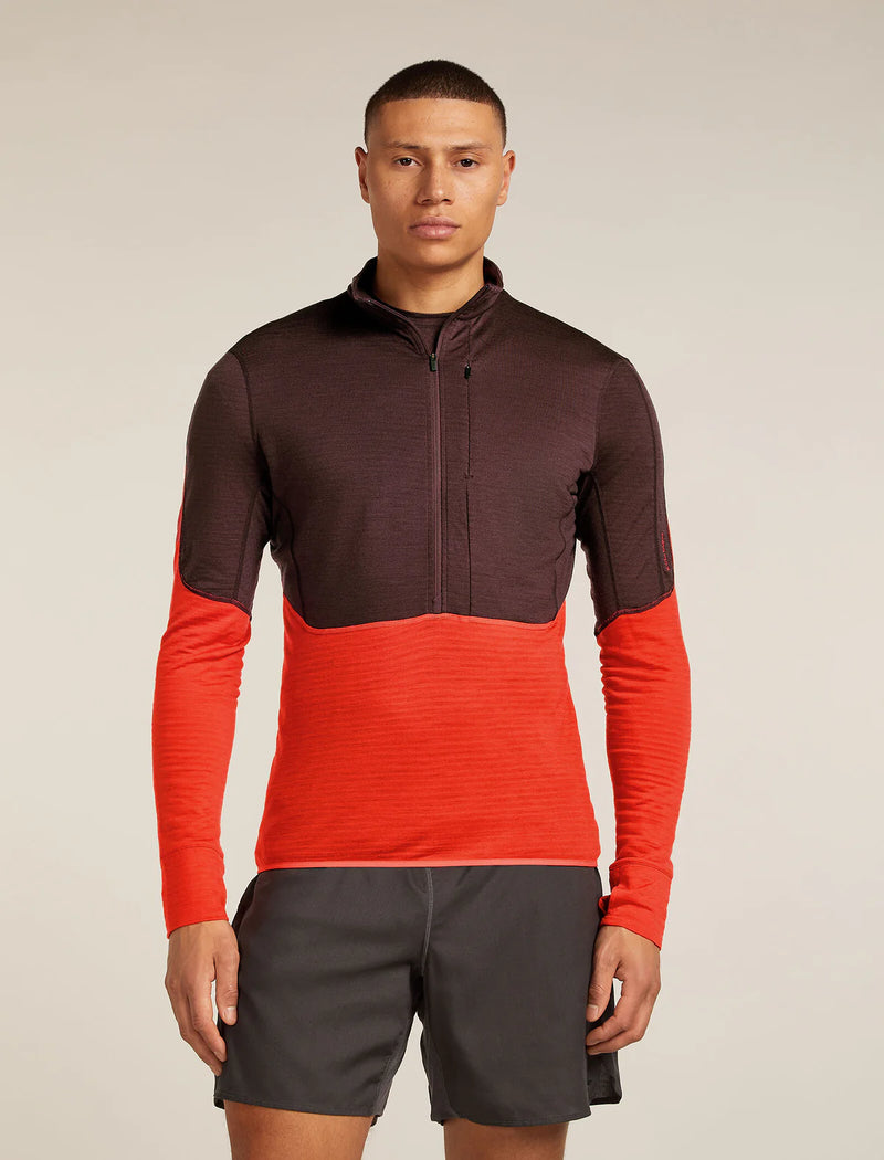 Men's Merino Blend 200 Realfleece Descender Long Sleeve Half Zip Top
