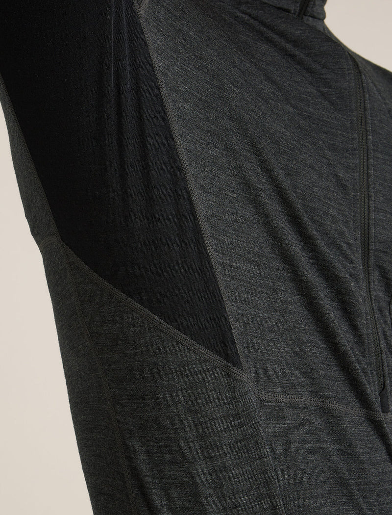 Men's Merino Blend 200 Realfleece Descender Long Sleeve Half Zip Top
