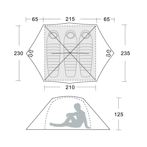 Light Series  3-Person Tent